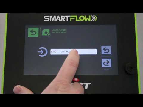 Creating a new job on the SmartFlow<sup>®</sup> controller. Creating a new job is a simple and intuitive process with SmartFlow<sup>®</sup>