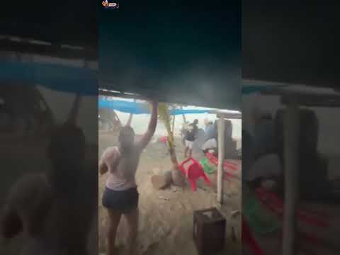 #Viral://🔵🟠|| De todo voló en Coveñas Sucre tras fuerte vendaval