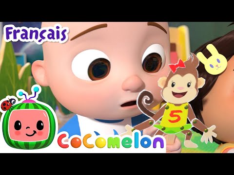 Cinq petits singes | CoComelon en Français | Chansons pour bébés