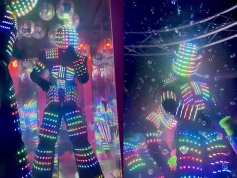 Promotional video thumbnail 2 for LED Party Robots - The Mega Mechs