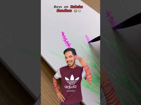 Boys’ Arms on Raksha Bandhan 😂☠️ #funny #comedy #relatable #rakshabandhan #shorts