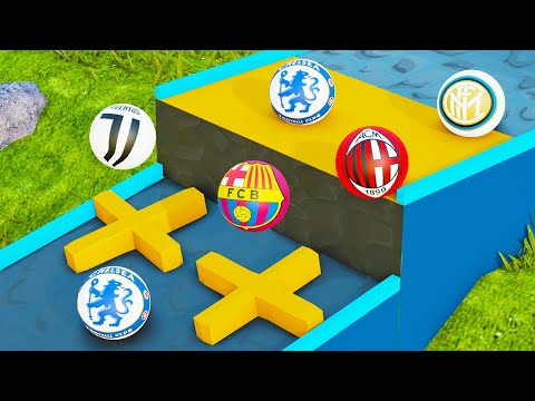 Marble Race Football Clubs - 32 Best Football Teams