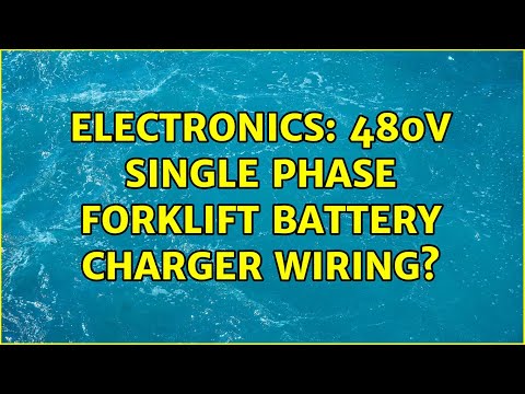 Electronics: 480v Single Phase forklift battery charger wiring?