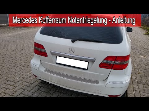 Mercedes B klasse Kofferraum Notentriegelung - Mercedes Heckklappe geht nicht auf / öffnet nicht