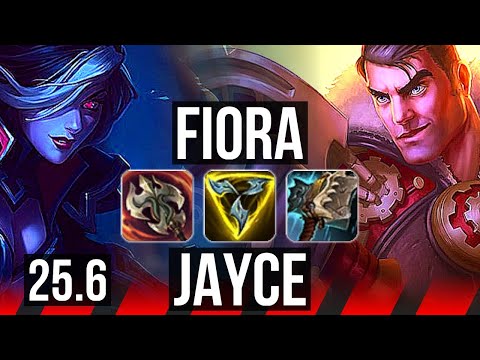 FIORA vs JAYCE (TOP) | 7 solo kills, Legendary | EUW Grandmaster | 25.6