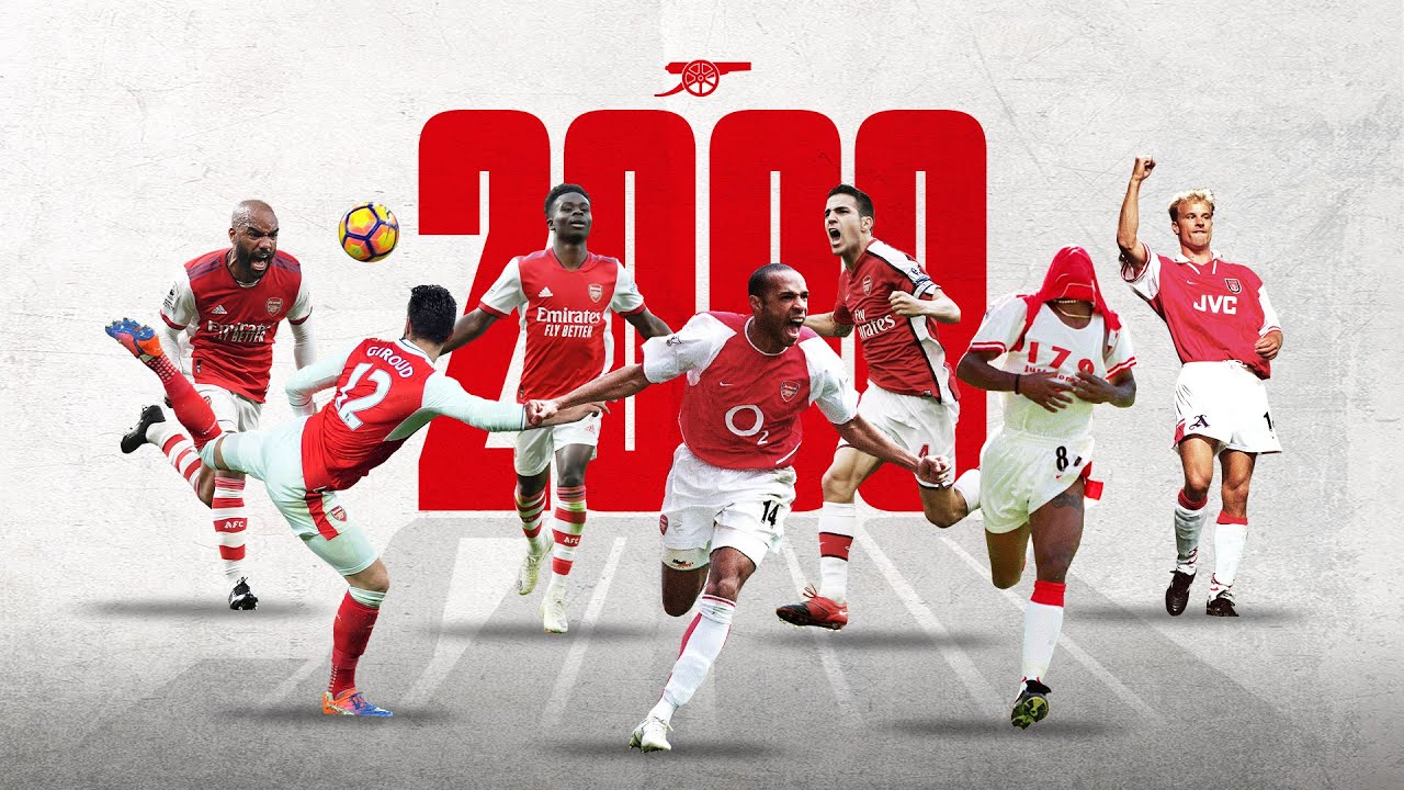 2000 Premier League goals | Saka, Bergkamp, Henry, Wright & more!