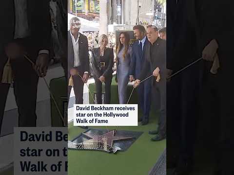 David Beckham receives star on Hollywood Walk of Fame