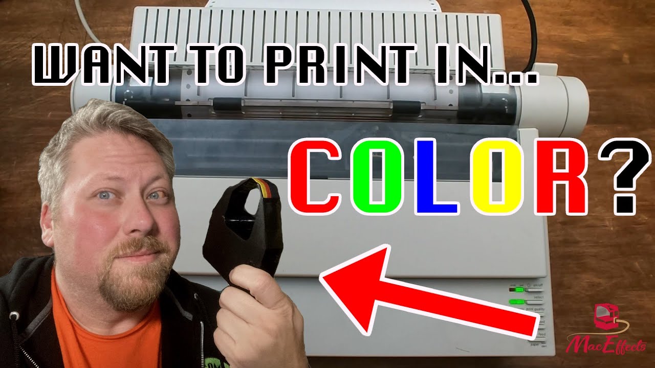 #MARCHintosh - You ever print in #color on an #ImageWriter II in the pale moonlight?
