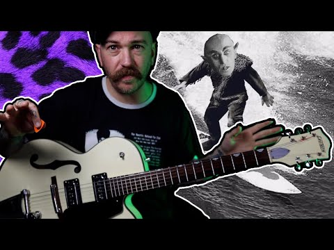 Spooky Surf Guitar Lesson - The Ghastly Ones - Haulin' Hearse