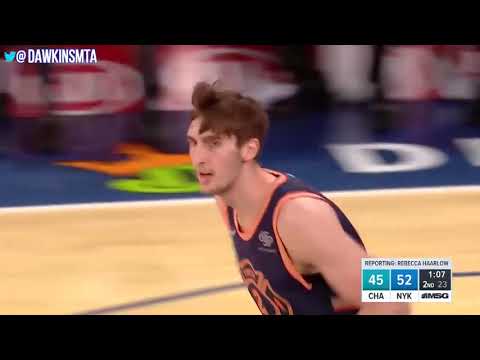 Frank Ntilikina, THJ & Trey Burke 54 Pts 2018.3.17 New York Knicks vs Hornets | FreeDawkin