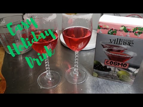How To Make Cosmo🍷Something Better|2 Ingredients Holiday drink