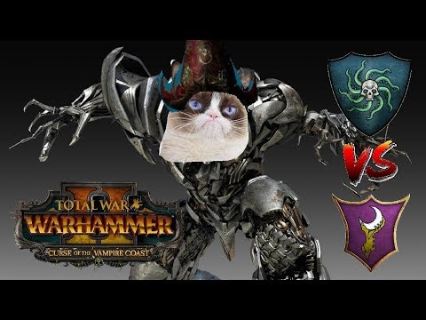 Vampire Coast vs Dark Elves | THE DREADED TRIPLE COLLOSUS - Total War Warhammer 2