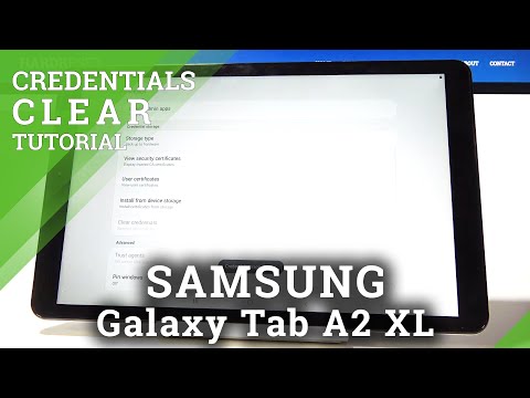 SAMSUNG Galaxy Tab A 2018 CLEAR CREDENTIALS