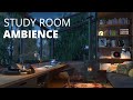 Rooftop Study Room With Rain Sounds Ambience For Studying Relaxing