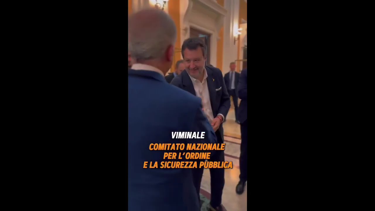 PIANTEDOSI E SALVINI PRESIEDONO IL COMITATO PER L'ORDINE E LA SICUREZZA AL VIMINALE