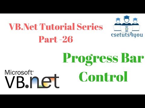 VB.Net Tutorial Series Part  26 Progress Bar Control