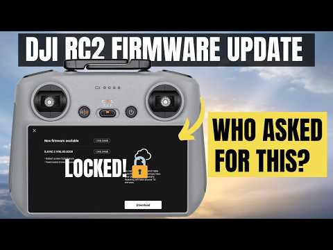NEW DJI RC2 Controller STRANGE Firmware Update! Test and Review
