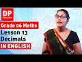 Lesson 13 Decimals Maths Session For Grade 06