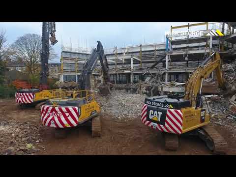 Mick George brings down Cambridge office block