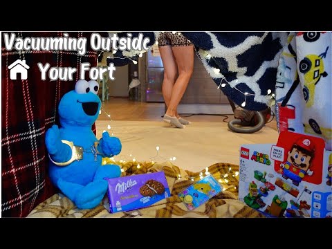 3-Hour Relaxing Vacuum Cleaner Sounds Outside Your Cozy Blanket Fort | Ultimate ASMR Relaxation