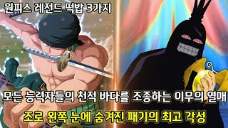 [원피스 분석] 레전드 떡밥3가지 2탄 이무의 악마의 열매 그리고 조로 왼쪽 눈