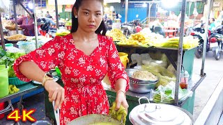 Beautiful Girls Selling Khmer Popular Snacks In Cambodian Market - Cambodian Food @yumyumsiblings2008