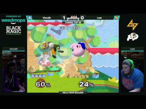 Vinodh (Jigglypuff) vs. Law (Fox) | SSBM LT48 | FI2