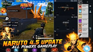 Download lagu NARUTO THEME MODE GAMEPLAY | BGMI 4.5 UPDATE NARUTO POWERS GAMEPLAY | CLONE MUD WALL FIREBALL & MORE mp3