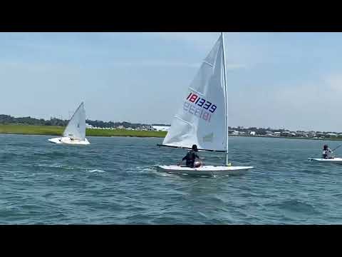 ILCA Laser Sailing: windward mark rounding and downwind