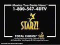 Starz Movie Channel (2000) Television Commercial - Christmas - December Lineup