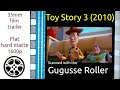 Toy Story 3 2010 35mm Film Trailer Flat Hard Matte 1600p