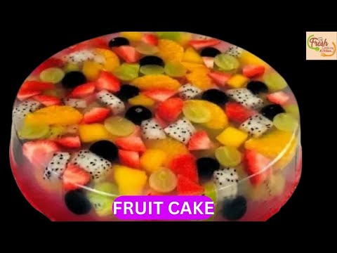Fresh Fruit Cake | Orange Fruit Cake | Fruit Cake Recipe | Fresh Cooking Kitchen | Fruit Cake Easy |
