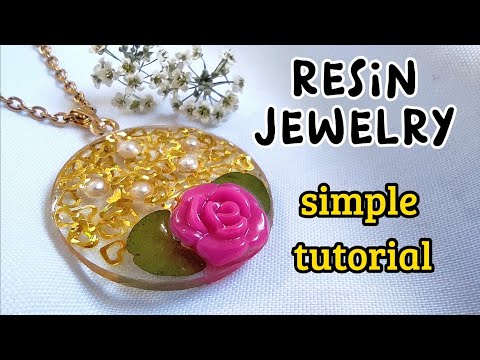 RESIN JEWELRY tutorial👉 Without Mold👈my resin crafts