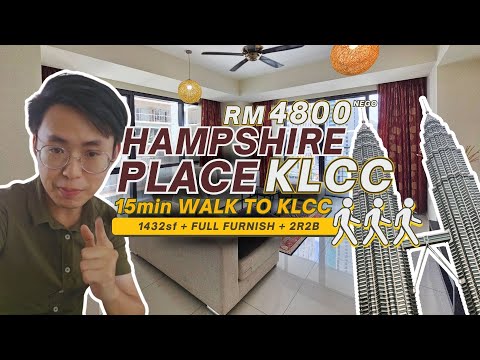 🇲🇾Hampshire Place Residence KLCC | Full Furnish + 15min Walk to KL Twin Tower | RM4800 Nego | Park
