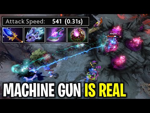 MACHINE GUN IS REAL +541 MAX ATTACK SPEED AGHANIM SCEPTER DARK WILLOW | DOTA 2
