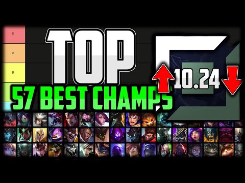 57 BEST TOP LANE Champions For Solo Queue - TOP LANE 10.24 Tier List Season 11 League of Legends