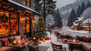 Download lagu Sweet Christmas Jazz Music for Happy Holiday 🎄 Cozy Christmas Coffee Shop Ambience & Snow Falling mp3