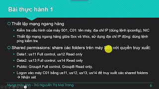 Windows Server 2019 - Kết nối mạng - Share permission