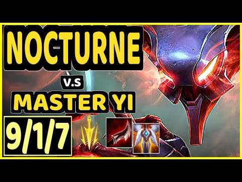 CAOS (NOCTURNE) vs MASTER YI - 9/1/7 KDA JUNGLE CHALLENGER GAMEPLAY - BR