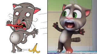 Laugh with My Talking Tom 2 😂 Crazy Fails Funny Drawing Meme