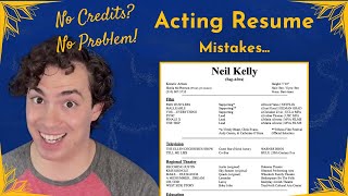 How to Fill Out Acting Resume w/ NO EXPERIENCE! ~2025 edition