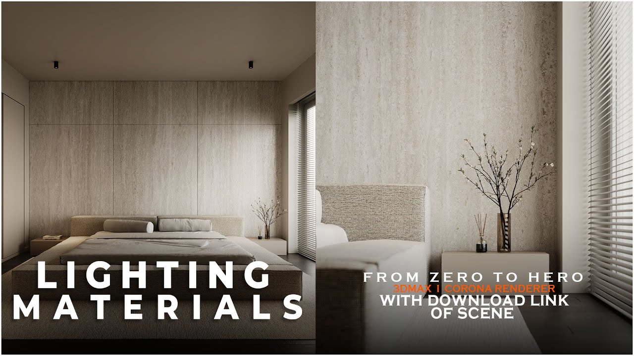 Realistic Interior Lighting & Material Workflow in 3ds Max | Corona Renderer Advanced Tutorial