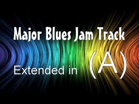 20-Minute Long Blues Backing Track in A - 65 Bpm