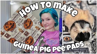 HOW TO MAKE GUINEA PIG PEE PADS✨🐽 | beginner friendly |