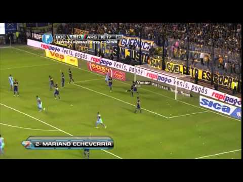 Gol de Mariano Echeverría a Boca 1-1 Arsenal