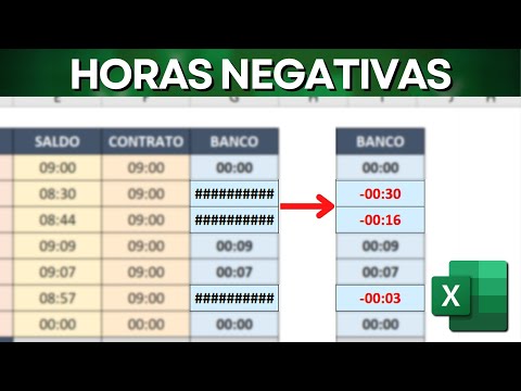 Vídeo: Como colocar hora negativa no Excel: perguntas