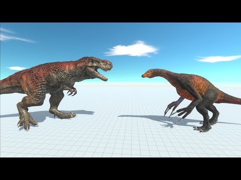T-REX🦖 vs Therizinosaurus🦕- Animal Revolt Battle Simulator