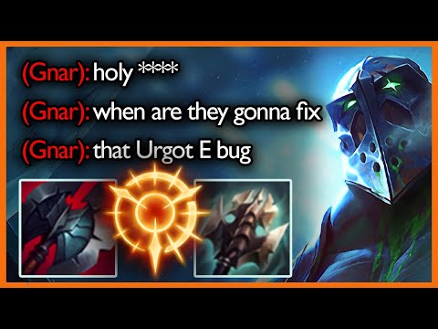 The power of E buffering! [Urgot vs Gnar] - League of Legends