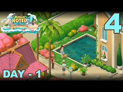 Resort Hotel Bay Story - Walkthrough Gameplay - Day 1 - Part 4