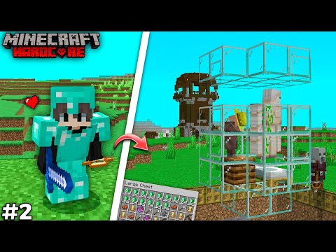 Insane Minecraft Hardcore Raid Farm! 😱 #minecraftpe